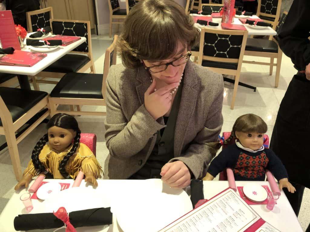 Allison Horrocks ’09 at the American Girl New York City Café